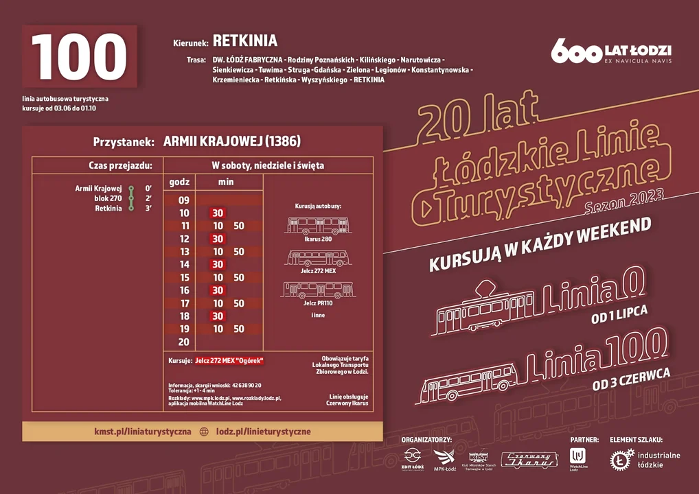 Rozkład jazdy linia 100