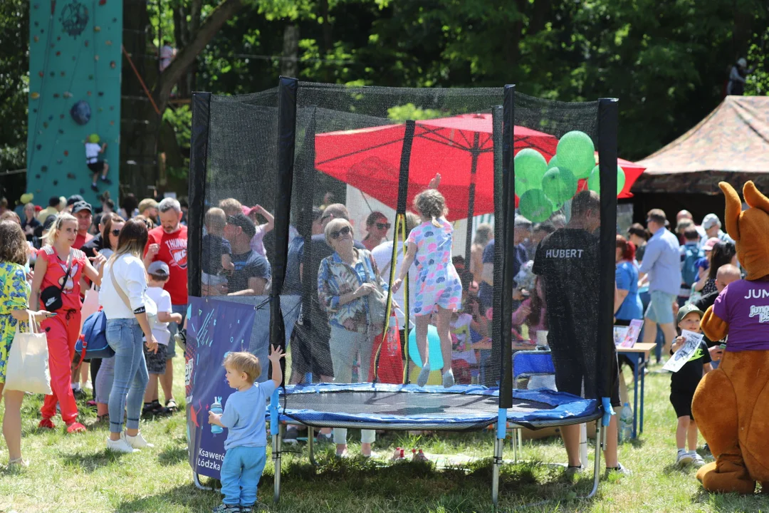 Piknik rodzinny z okazji dnia dziecka na Młynku w Łodzi