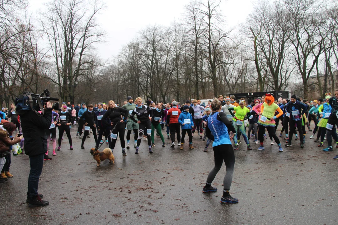 Pączek Run 2024 w parku Poniatowskiego w Łodzi