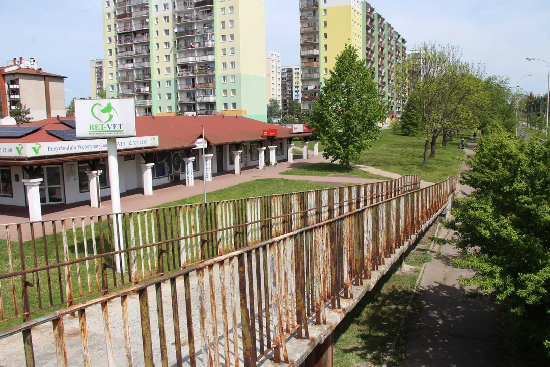 Kładki nad al. Wyszyńskiego w Łodzi do rozbiórki