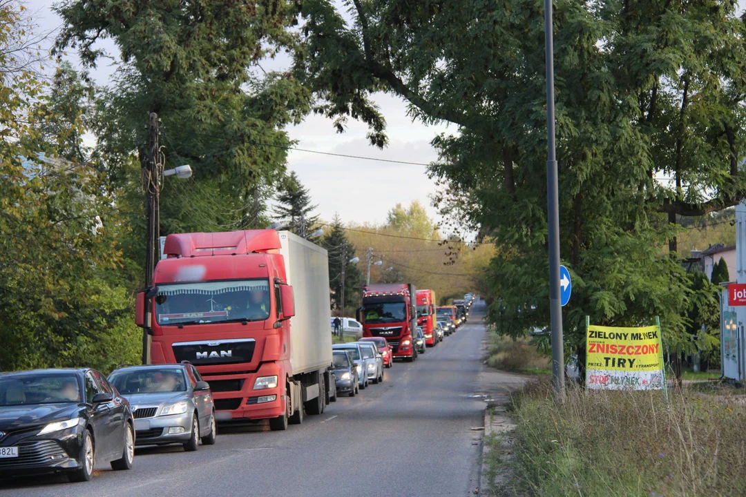 Protest mieszkańców Młynka - 15.10.2024 r.