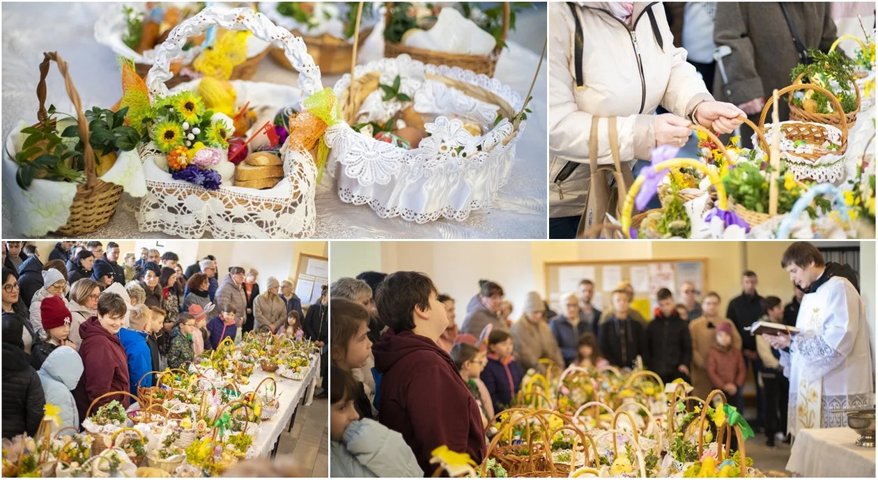 Wielka Sobota w Kutnie. Tłumy wiernych na święceniu pokarmów (ZDJĘCIA)