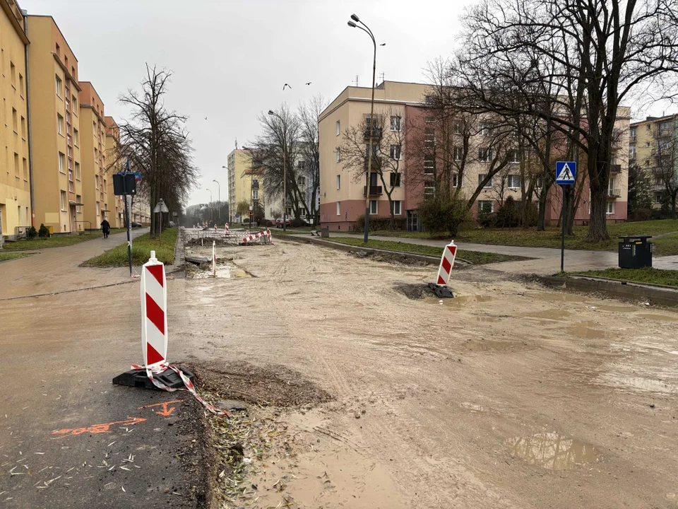 Remont ulicy Boya-Żeleńskiego w Łodzi