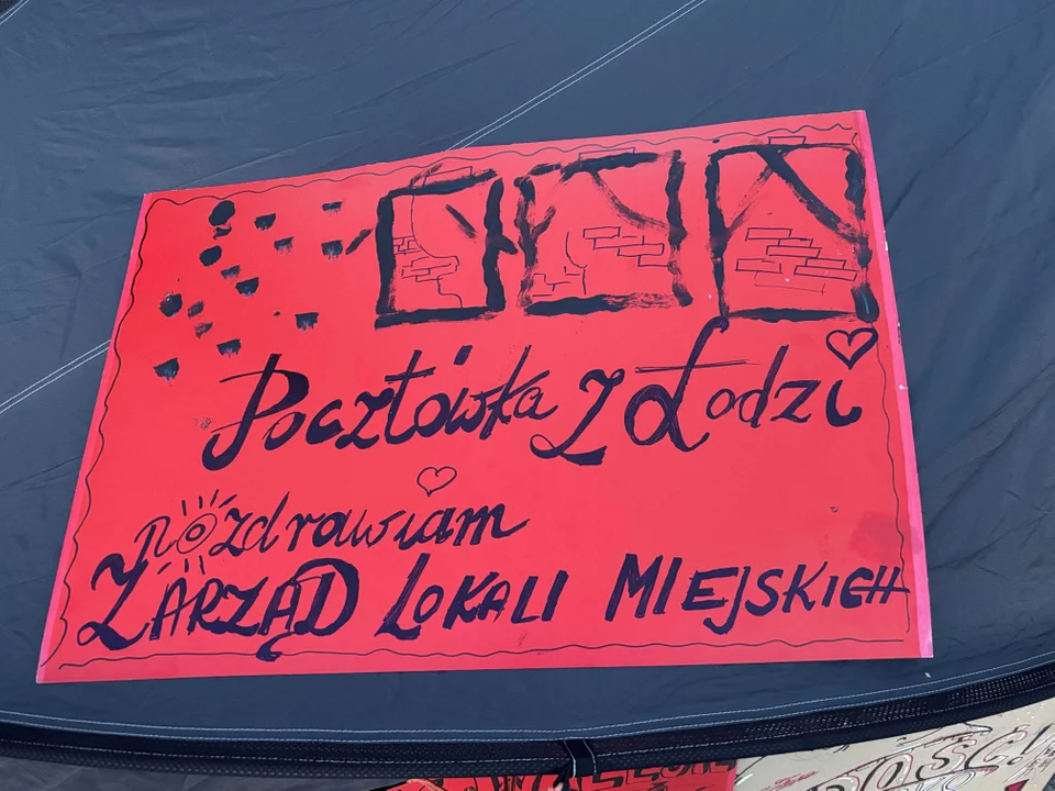 Manifestacja Łódzkiego Stowarzyszenia Lokatorów