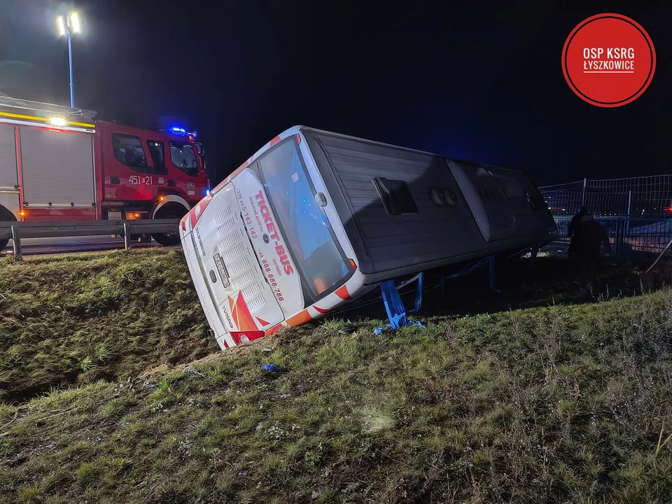 Wypadek na autostradzie A2