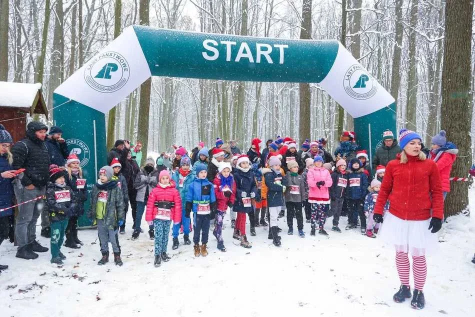 Xmas Run 2023 w Lesie Łagiewnickim w Łodzi