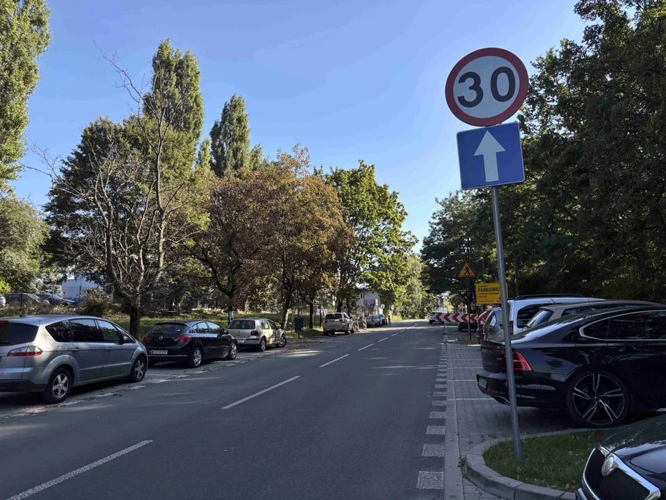 Tymczasowa organizacja ruchu na ul. Pankiewicza w Łodzi