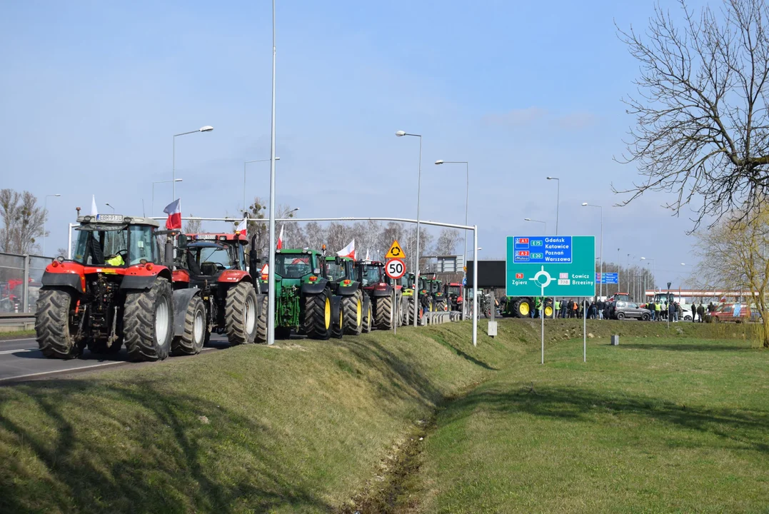 Protest rolników w Łódzkiem