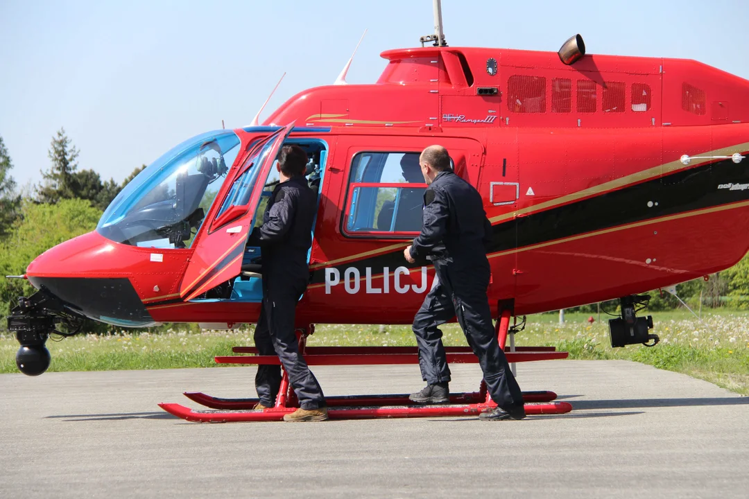 Policyjna akcja "Majówka 2024" - nad Łodzią pojawił się helikopter