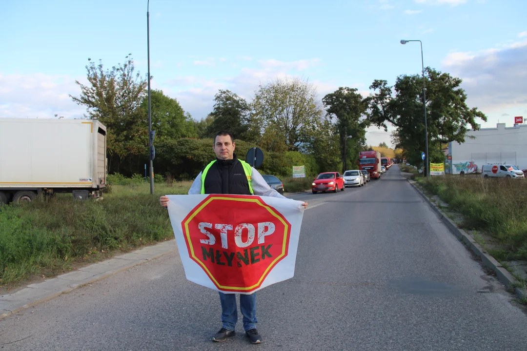 Protest mieszkańców Młynka - 15.10.2024 r.