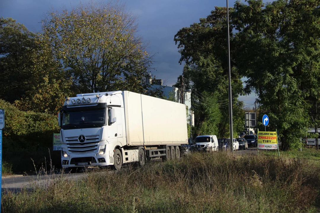 Protest mieszkańców Młynka - 15.10.2024 r.