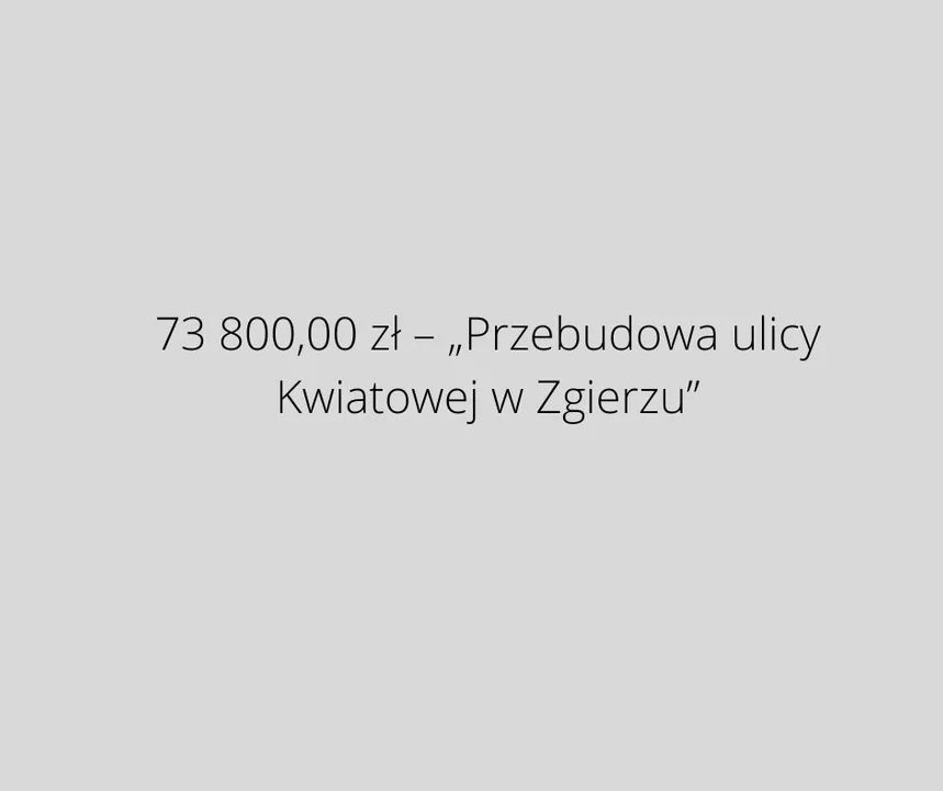 Wydatki w Zgierzu Transport i łączność"