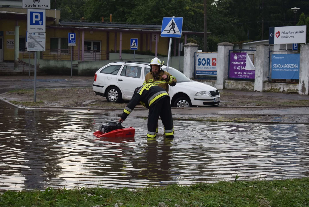 Zalane ulice w Zgierzu