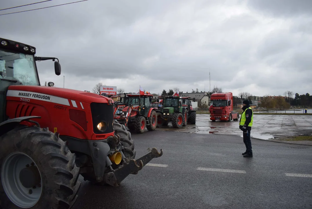 Protest rolników w Łódzkiem