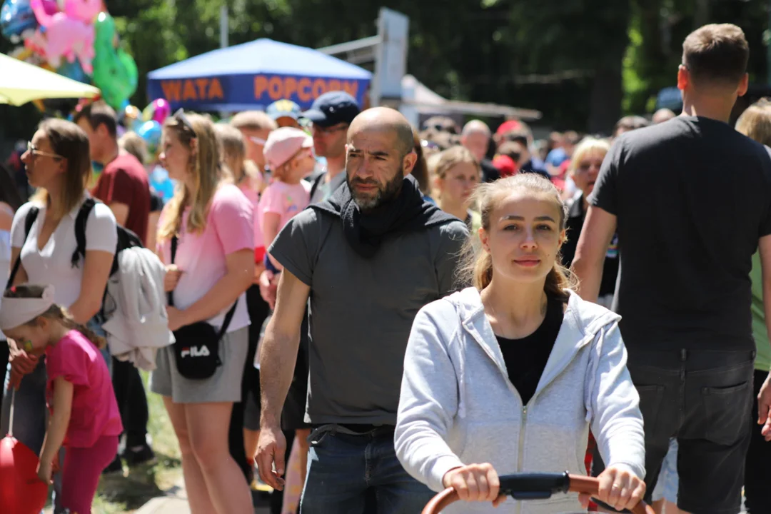 Piknik rodzinny z okazji dnia dziecka na Młynku w Łodzi