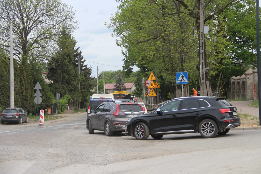 Trwa remont ulicy Pomorskiej i Mileszki w Łodzi