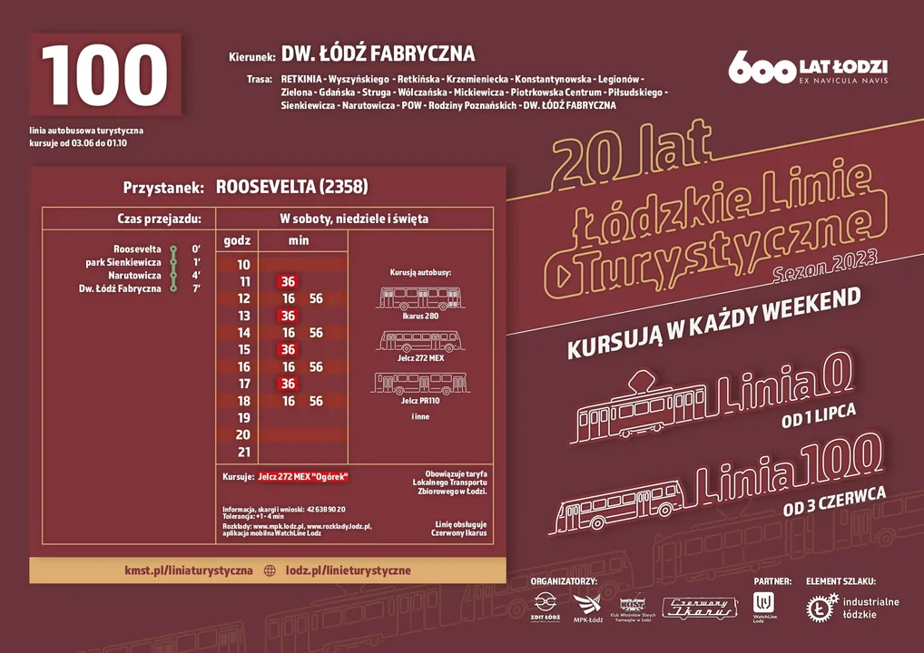 Rozkład jazdy linia 100