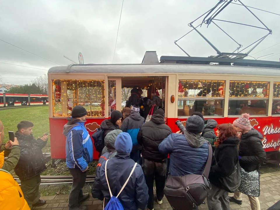 Odwiedziliśmy mikołajkowy tramwaj w Gdańsku