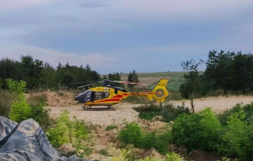 Wypadek w kopalni wapienia pod Radomskiem