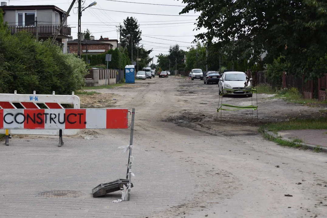 Ulica Żytnia po ulewnych deszczach