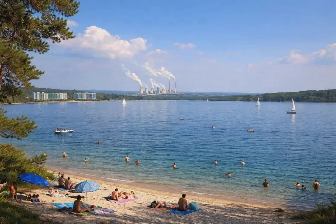 Jak najgłębsze jezioro w Polsce widzi AI