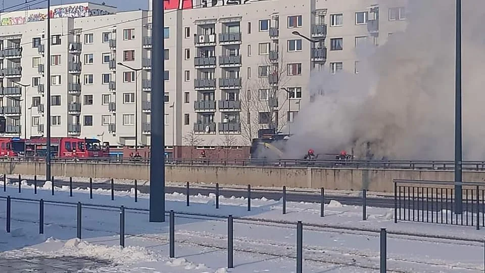 Spłonął autobus