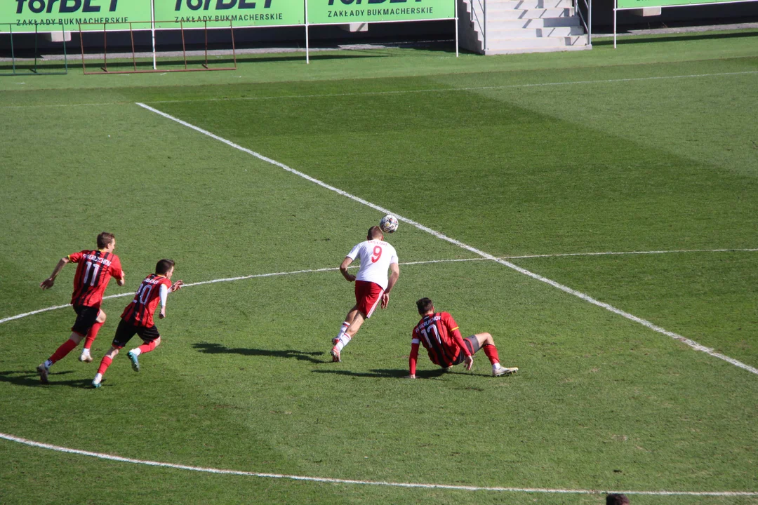 Ćwiczenia służb specjalnych na stadionie ŁKS-u