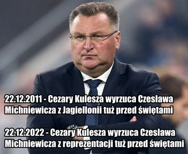 "Drogi pamiętniczku", kierunek urząd pracy, koniec z lagą. Internauci śmieją się po zwolnieniu Czesława Michniewicza [MEMY] - Zdjęcie główne