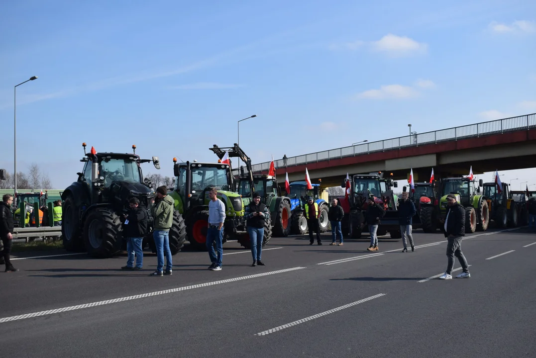 Protest rolników w Łódzkiem