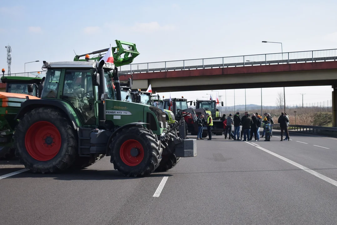 Protest rolników w Łódzkiem