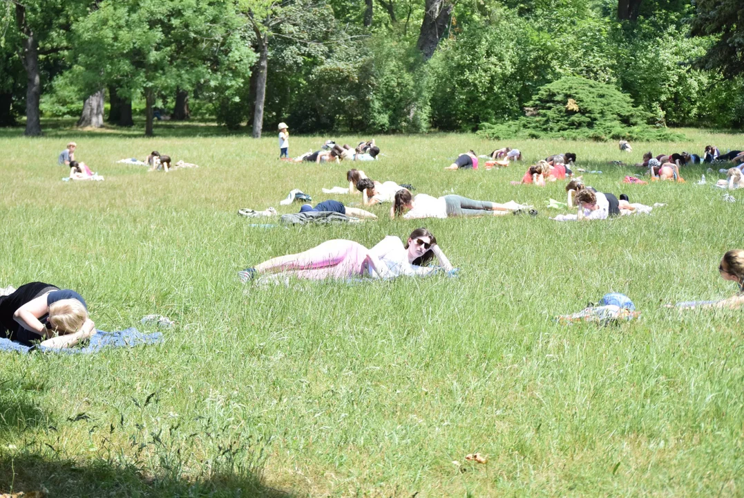 Joga w Parku Poniatowskiego