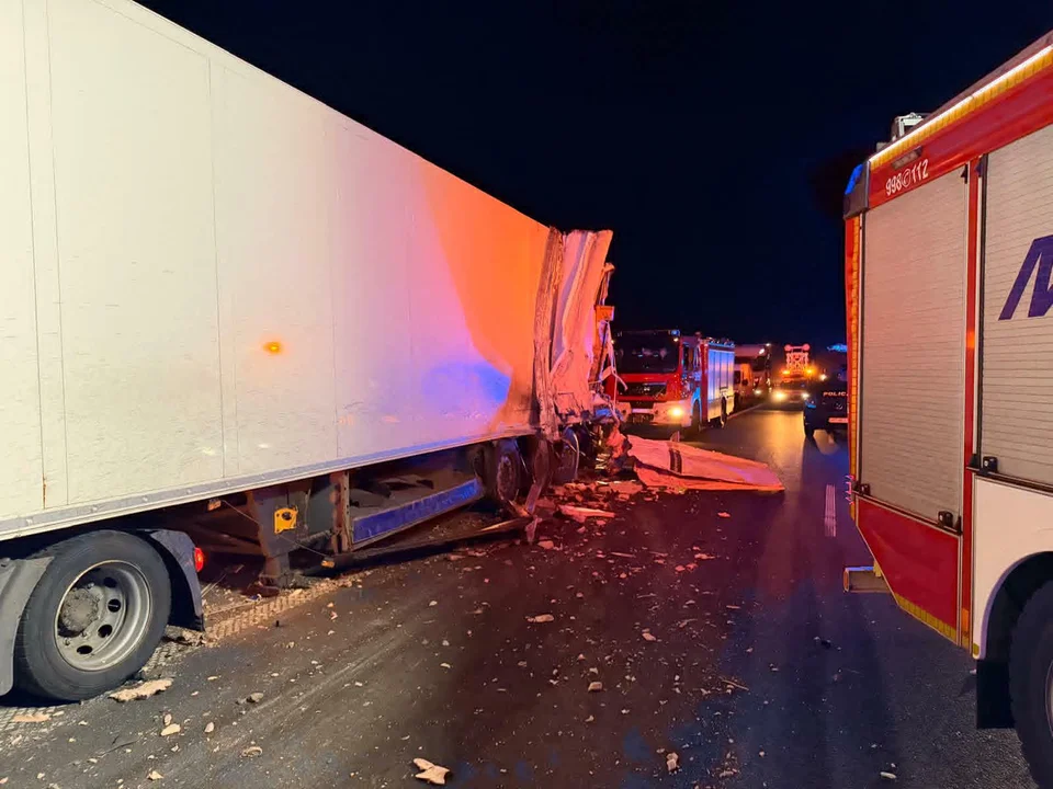 Wypadek na A2 w powiecie zgierskim
