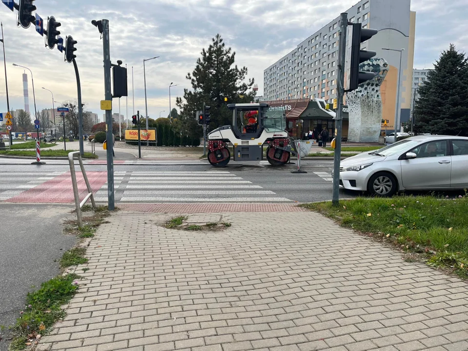 W Łodzi rozpoczął się kolejny remont - tym razem ronda inwalidów