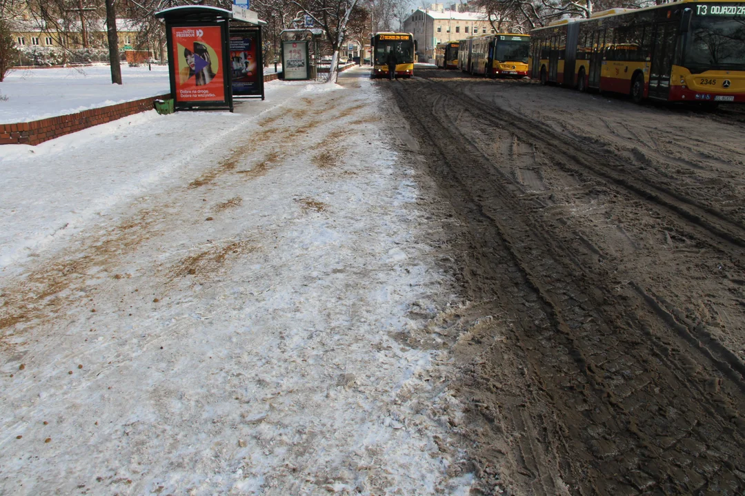 Przystanek Piotrkowska - plac Niepodległości w Łodzi i pętla autobusowa