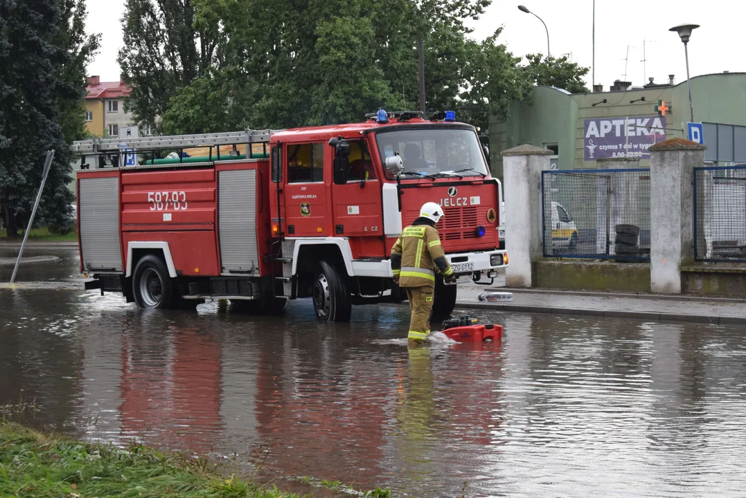 Zalane ulice w Zgierzu