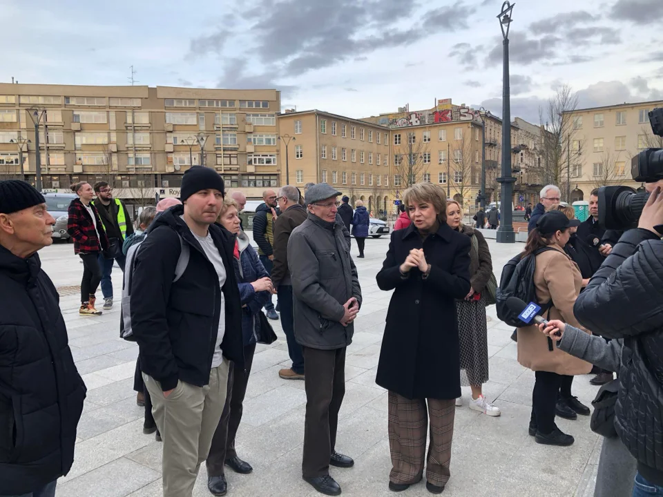 Społeczny odbiór inwestycji placu Wolności w Łodzi