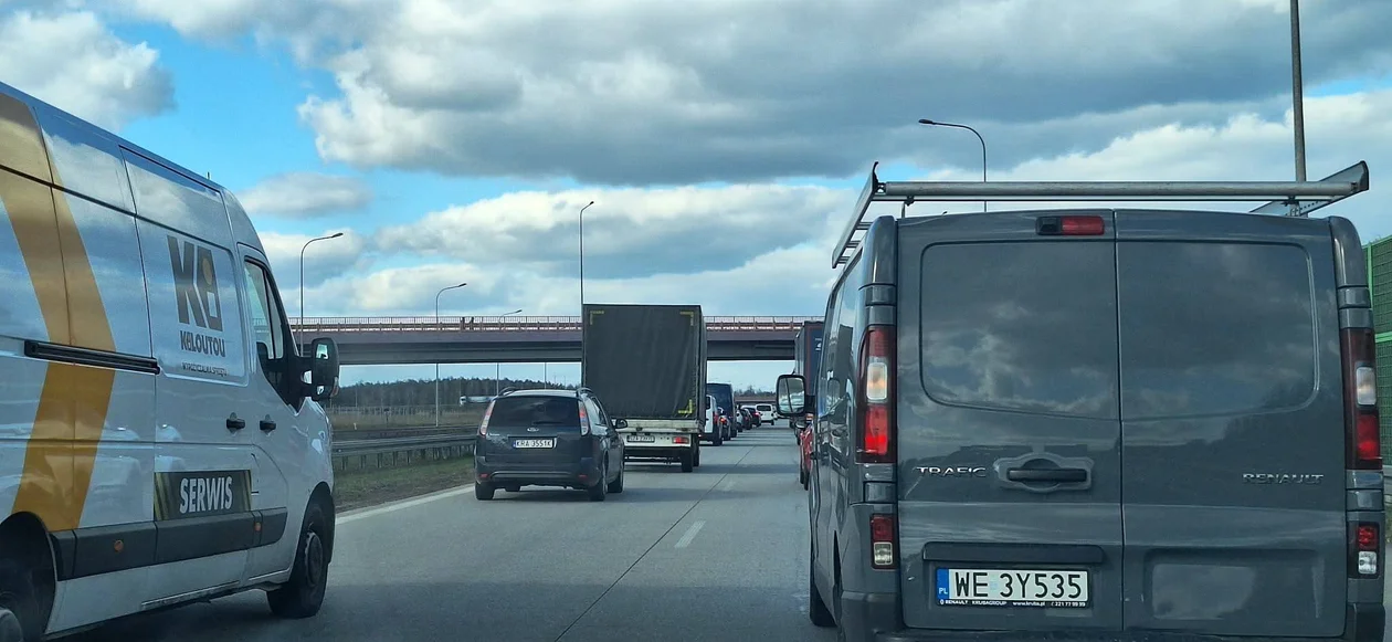 Wypadek na A1 pod Łodzią
