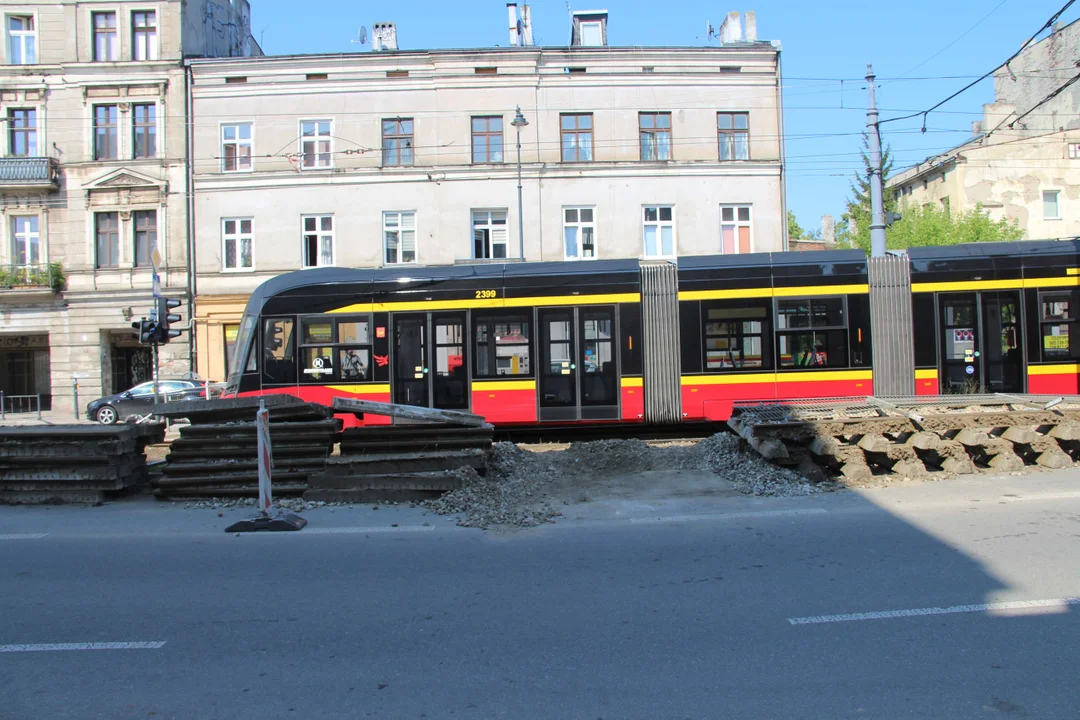 Utrudnienia po wykolejeniu tramwaju w Łodzi