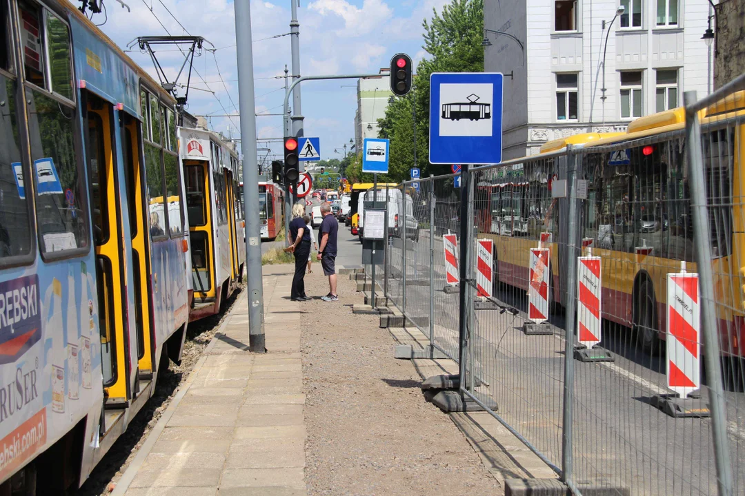 Utrudnienia po wykolejeniu tramwaju w Łodzi