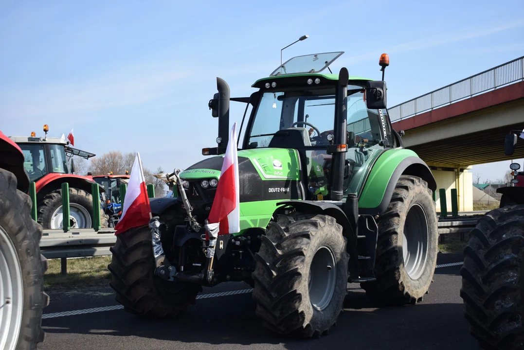 Protest rolników w Strykowie