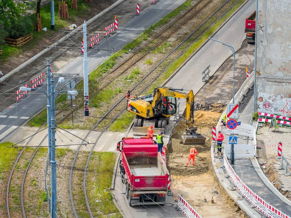 Remont ul. Pabianickiej w Łodzi