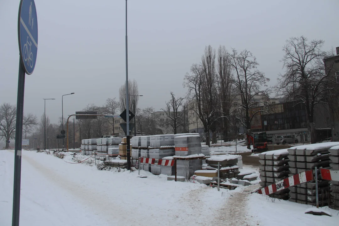 Przebudowa Wojska Polskiego w Łodzi - stan prac na 8.12.2023 r.