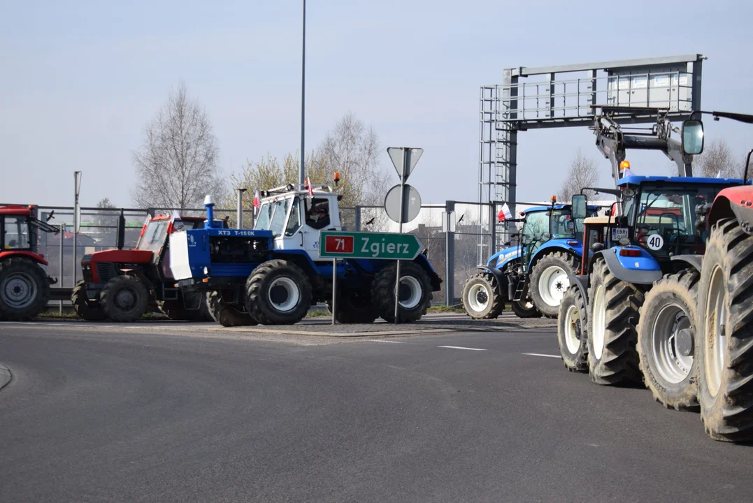 Protest rolników w Łódzkiem