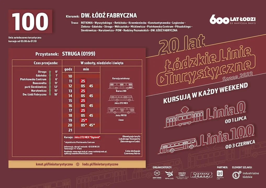 Rozkład jazdy linia 100