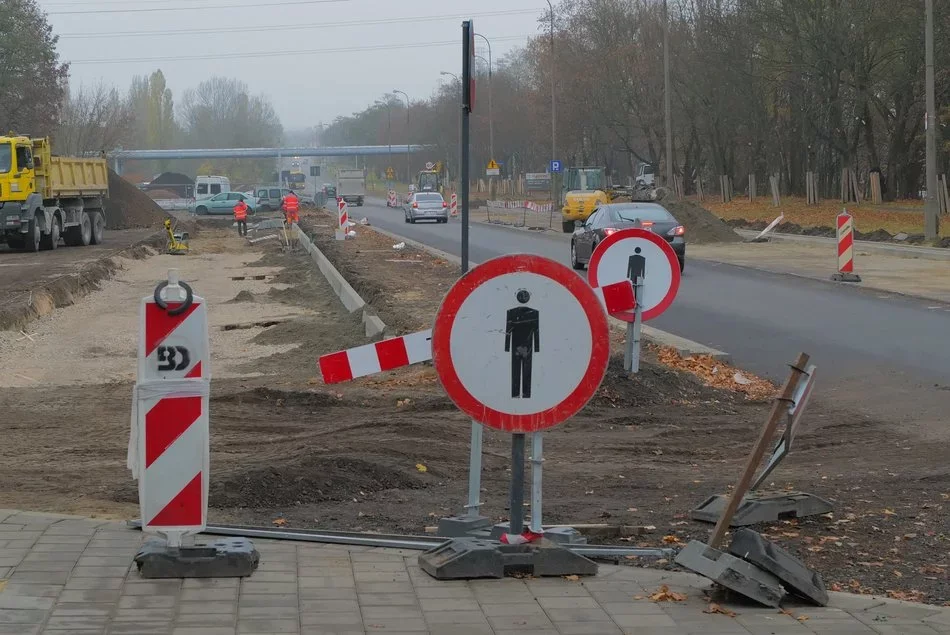 Remont krańcówki MPK Łódź przy Lodowej w Łodzi