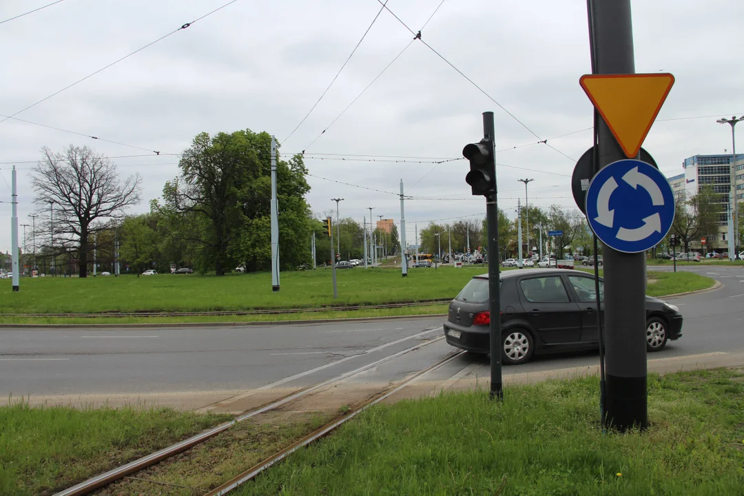 Tramwaje przy Pabianickiej w Łodzi