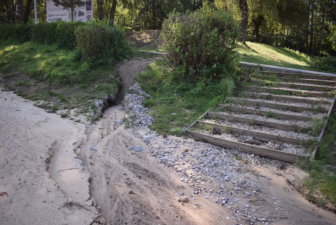 Plaża na Malince w naprawie