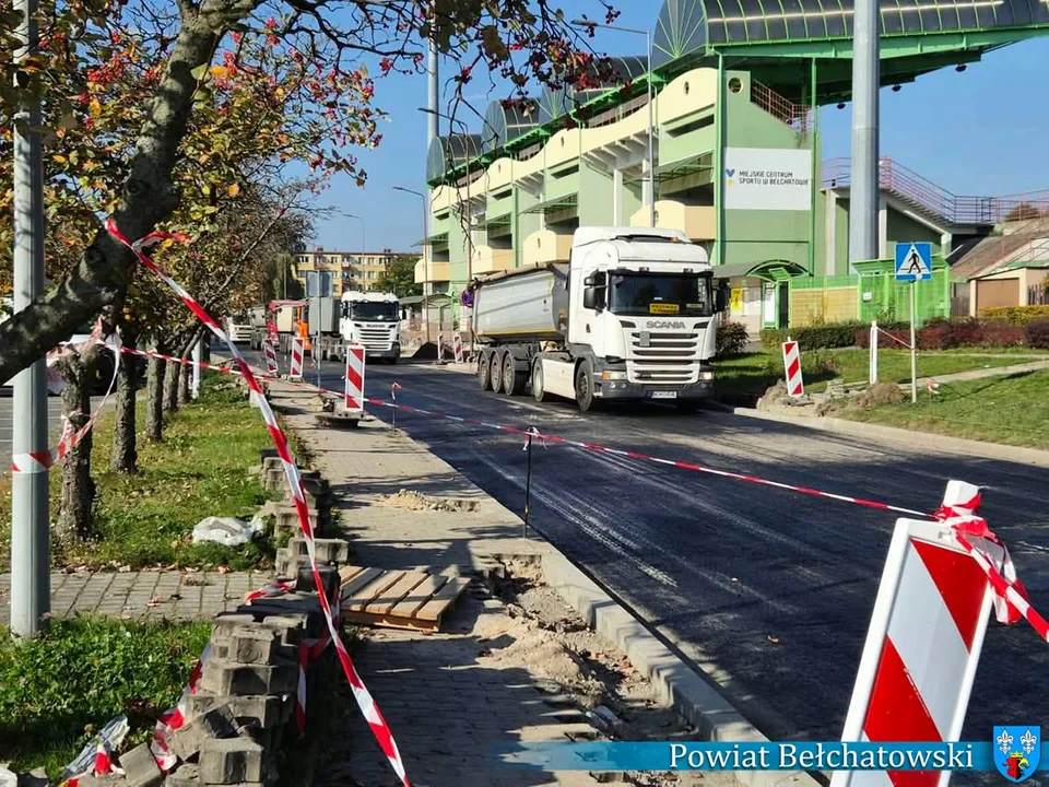 Remont ulicy 1-go Maja w centrum Bełchatowa