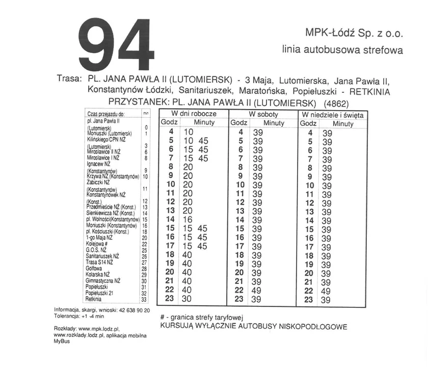 Wraca tramwaj linii 43 do Konstantynowa Łódzkiego