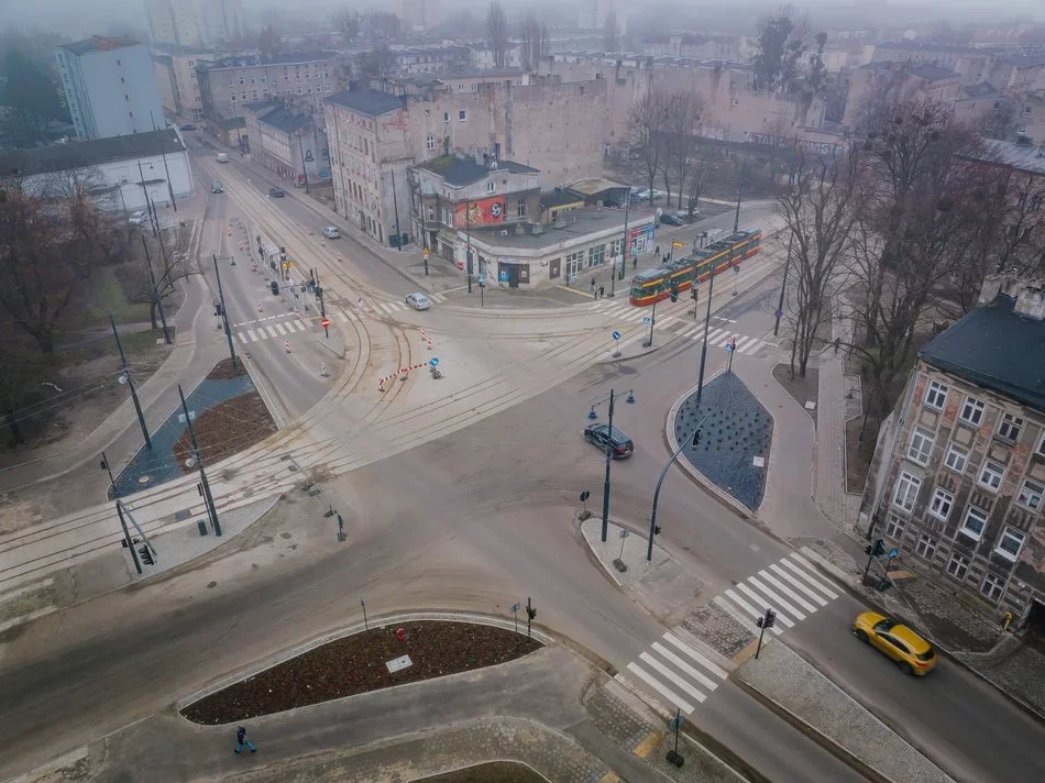 Udany przejazd techniczny tramwaju MPK Łódź na Wojska Polskiego